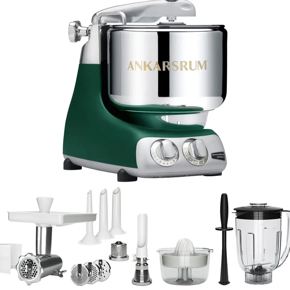 Ankarsrum Assistent Forest Green + Tillbehörspaket Deluxe