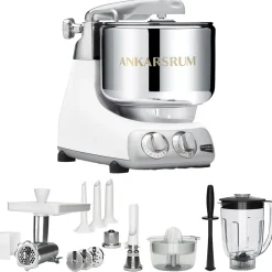 Ankarsrum Assistent Glossy White + Tillbehörspaket Deluxe