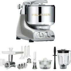 Ankarsrum Assistent Jubilee Silver + Tillbehörspaket Deluxe