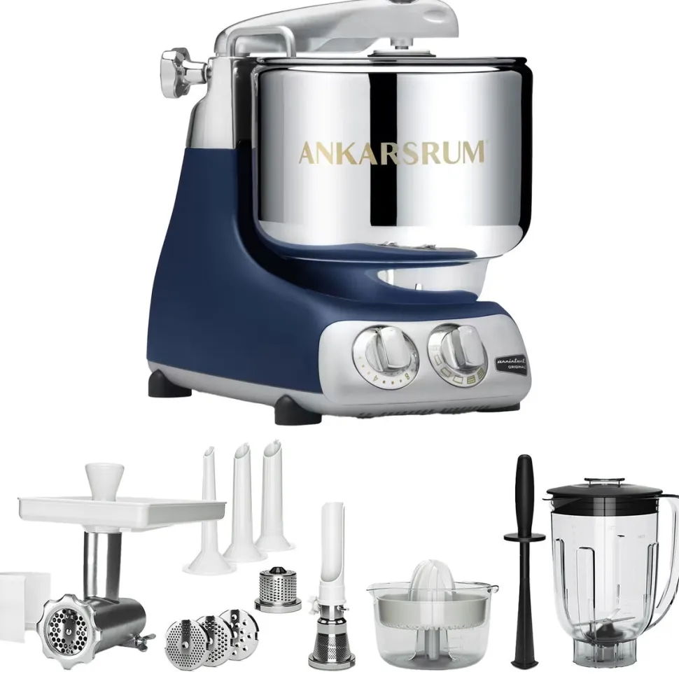 Ankarsrum Assistent Royal Blue + Tillbehörspaket Deluxe