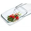 Avlång Ugnsform i glas med lock, 35 x 20 cm - Simax