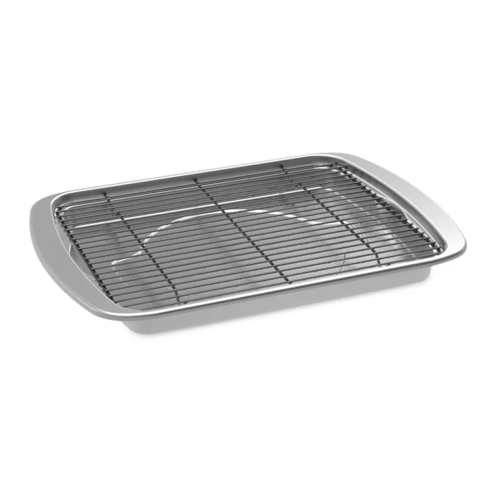 Bakplåt med ugnssäkert galler, Large, Naturals - Nordic Ware