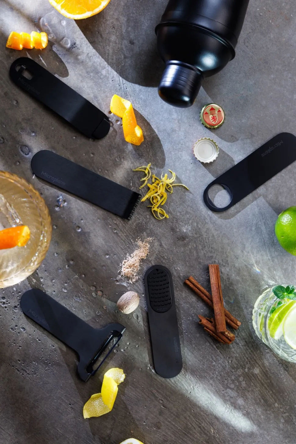 Barredskap, Style Line, Svart - Microplane