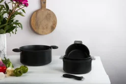 Belagd kastrull med avtagbara handtag, Cookway - Cristel