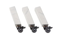 Ben i aluminium (marmorimitation) med hjul - Moddern
