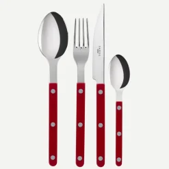 Bestickset, 4 delar, Bistrot, Burgundy - Sabre Paris