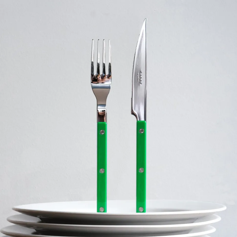 Bestickset, 4 delar, Bistrot, Garden green - Sabre Paris