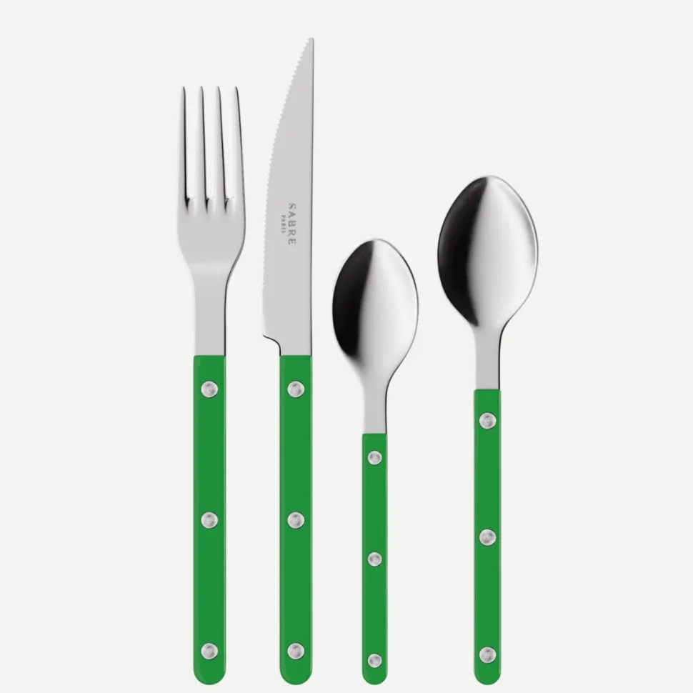 Bestickset, 4 delar, Bistrot, Garden green - Sabre Paris