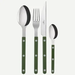 Bestickset, 4 delar, Bistrot, Green - Sabre Paris