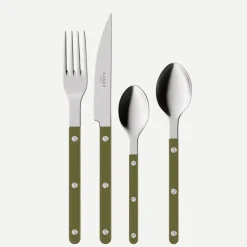 Bestickset, 4 delar, Bistrot, Green fern - Sabre Paris