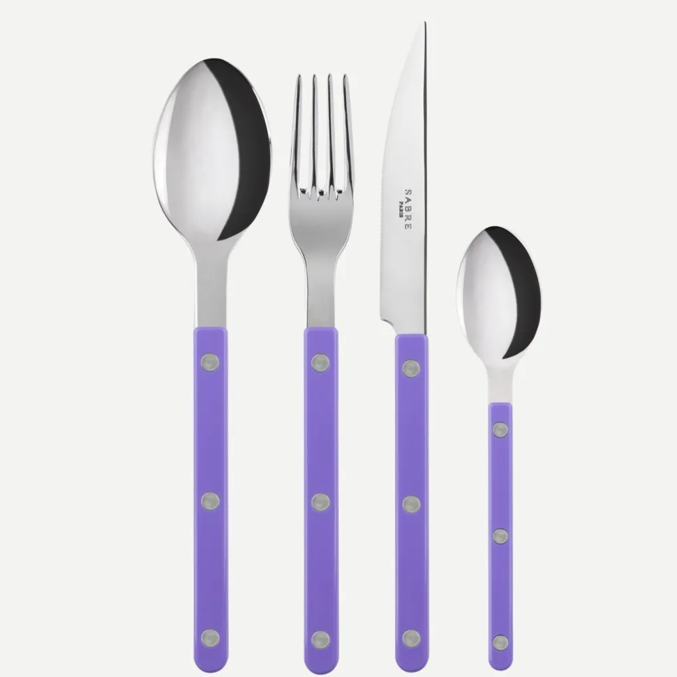 Bestickset, 24 delar, Bistrot, Mauve - Sabre Paris
