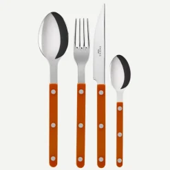 Bestickset, 4 delar, Bistrot, Orange - Sabre Paris
