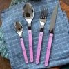 Bestickset, 4 delar, Bistrot Pearly, Pink - Sabre Paris