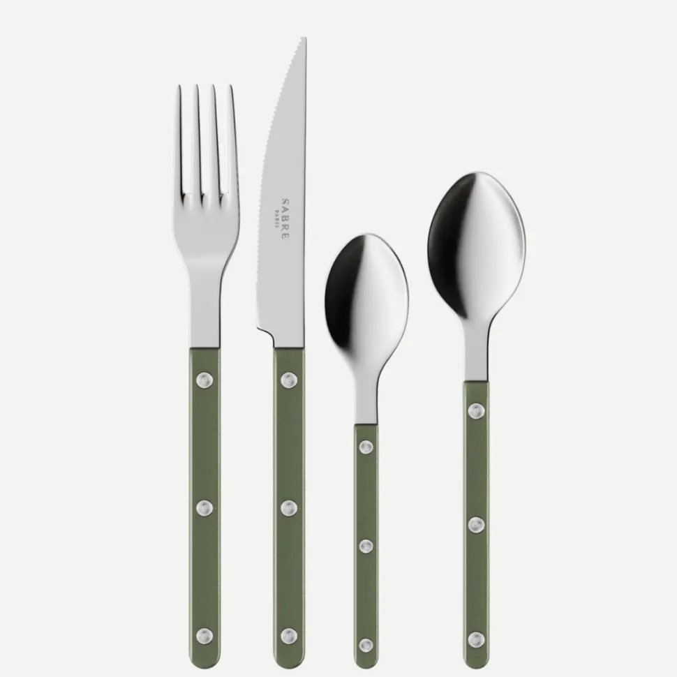 Bestickset, 24 delar, Bistrot Pearly, Dark green - Sabre Paris
