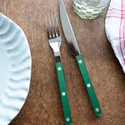 Bestickset, 24 delar, Bistrot Pearly, Dark green - Sabre Paris