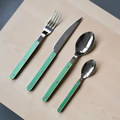 Bestickset, 24 delar, Bistrot Pearly, Garden green - Sabre Paris