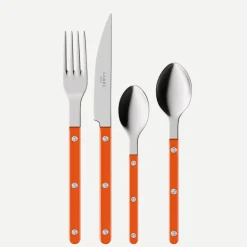 Bestickset, 4 delar, Bistrot Pearly, Orange - Sabre Paris