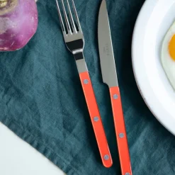 Bestickset, 4 delar, Bistrot Pearly, Orange - Sabre Paris