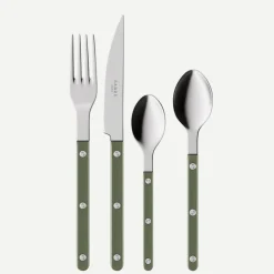 Bestickset, 4 delar, Bistrot Pearly, Dark green - Sabre Paris