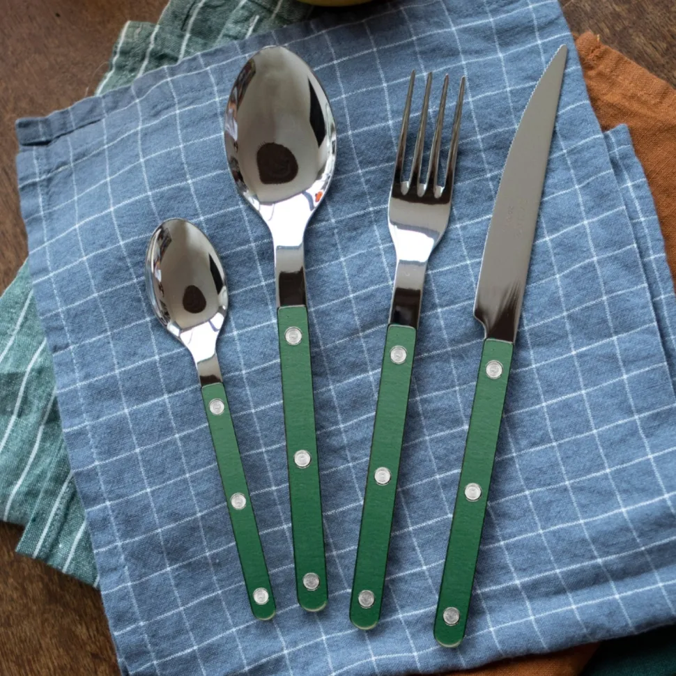 Bestickset, 4 delar, Bistrot Pearly, Dark green - Sabre Paris