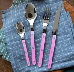Bestickset, 24 delar, Bistrot Pearly, Pink - Sabre Paris