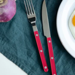 Bestickset, 4 delar, Bistrot Pearly, Red - Sabre Paris