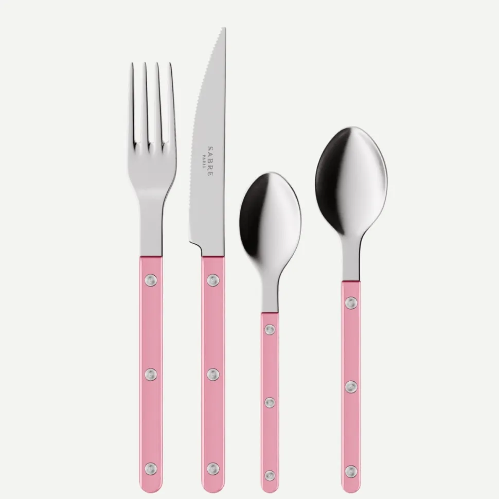 Bestickset, 4 delar, Bistrot Pearly, Soft pink - Sabre Paris
