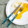 Bestickset, 4 delar, Bistrot Pearly, Turquoise - Sabre Paris