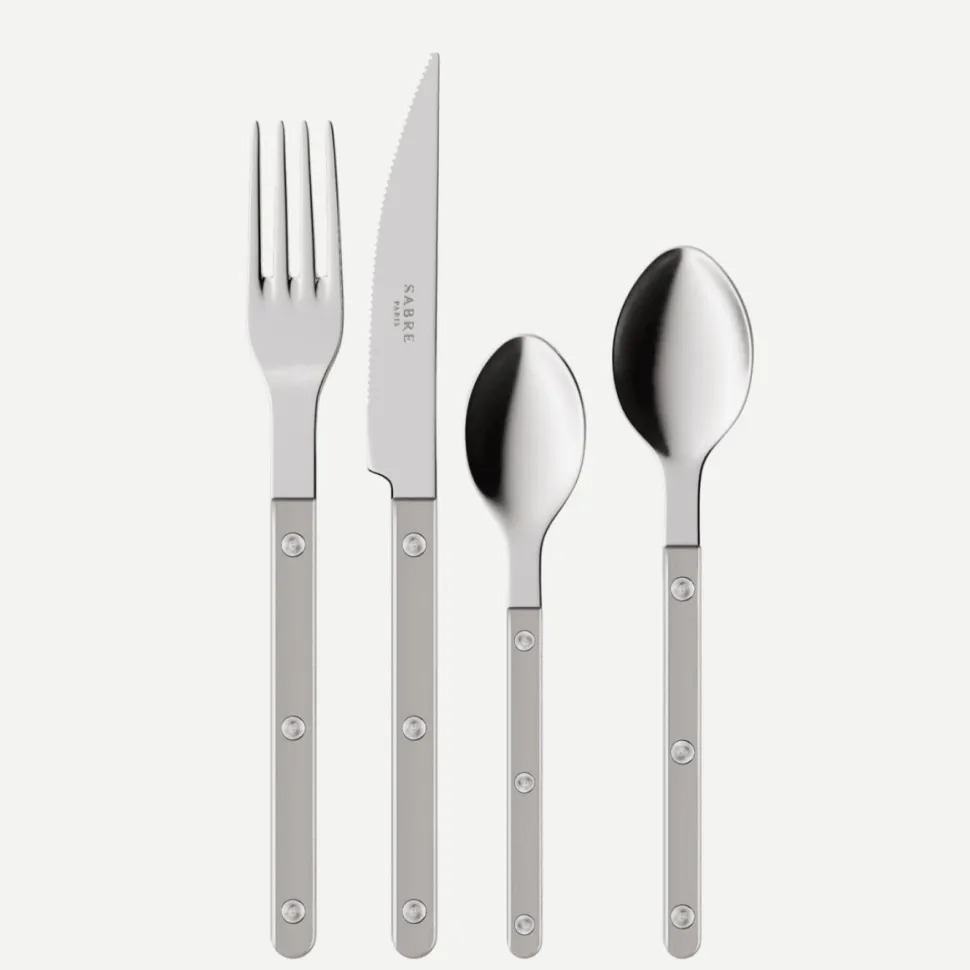 Bestickset, 4 delar, Bistrot Pearly, Grey - Sabre Paris