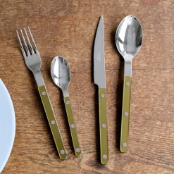 Bestickset, 24 delar, Bistrot Pearly, Moss - Sabre Paris