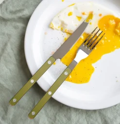 Bestickset, 24 delar, Bistrot Pearly, Moss - Sabre Paris