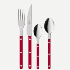 Bestickset, 24 delar, Bistrot Pearly, Red - Sabre Paris