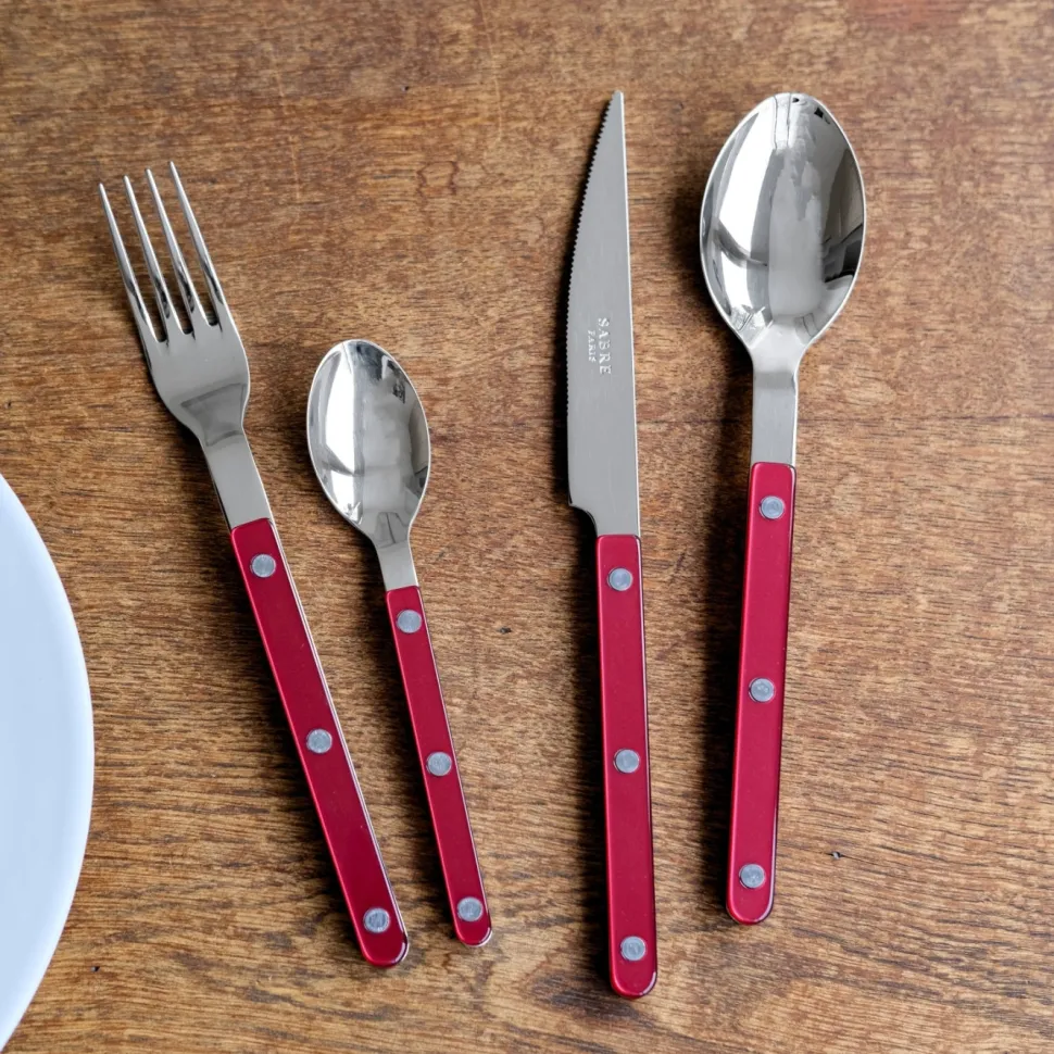 Bestickset, 24 delar, Bistrot Pearly, Red - Sabre Paris