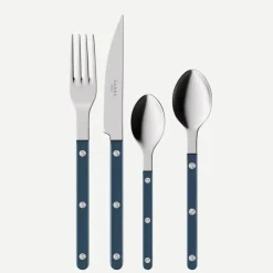 Bestickset, 24 delar, Bistrot Pearly, Steel blue - Sabre Paris