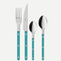 Bestickset, 24 delar, Bistrot Pearly, Turquoise - Sabre Paris