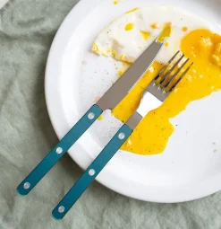 Bestickset, 24 delar, Bistrot Pearly, Turquoise - Sabre Paris
