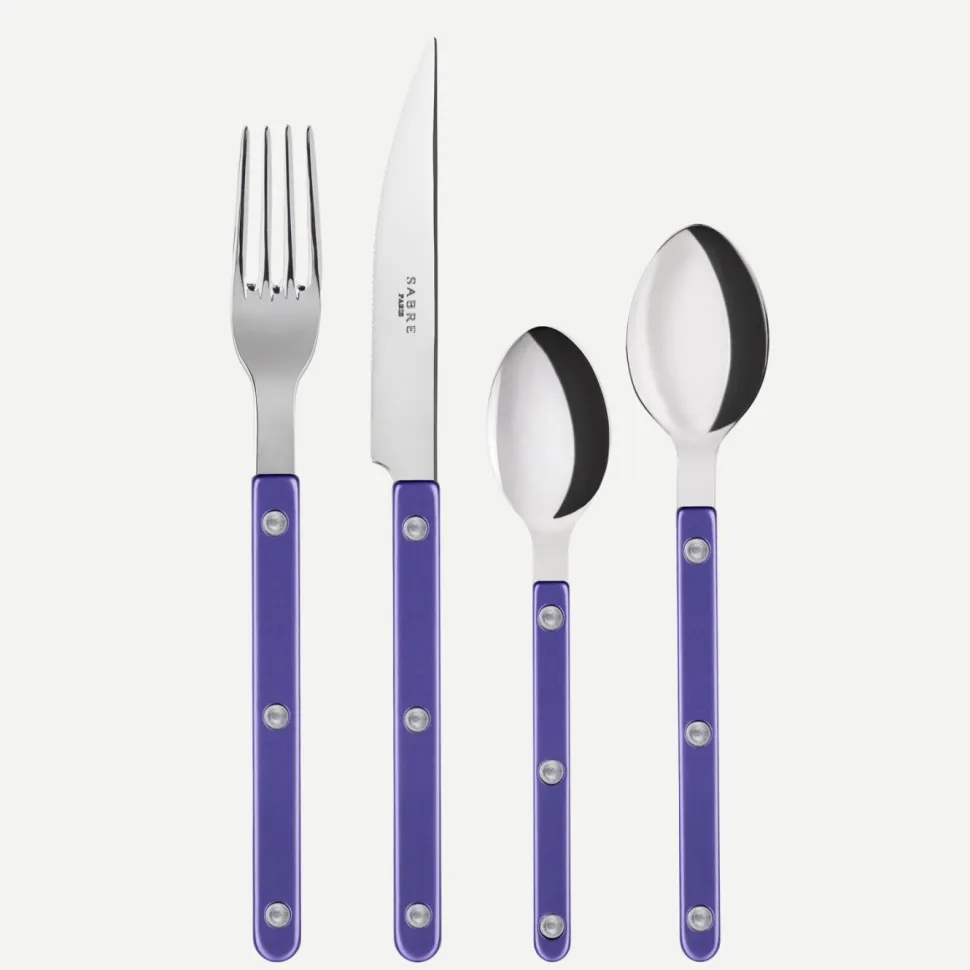 Bestickset, 24 delar, Bistrot Pearly, Purple - Sabre Paris