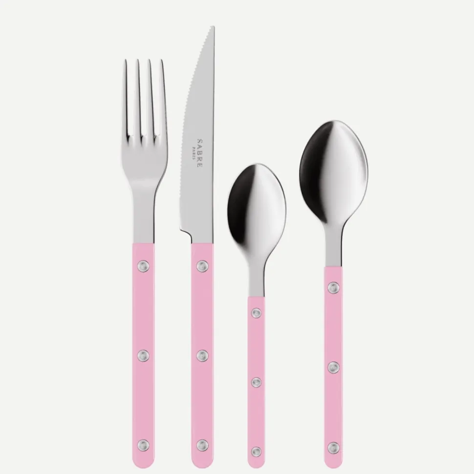 Bestickset, 24 delar, Bistrot, Pink - Sabre Paris