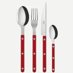Bestickset, 24 delar, Bistrot, Red - Sabre Paris