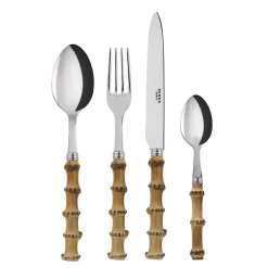 Bestickset, 4 delar, Panda Bambu - Sabre Paris