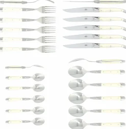 Bestickset 03, Handtag av Ben, blank, Tradition - Forge de Laguiole