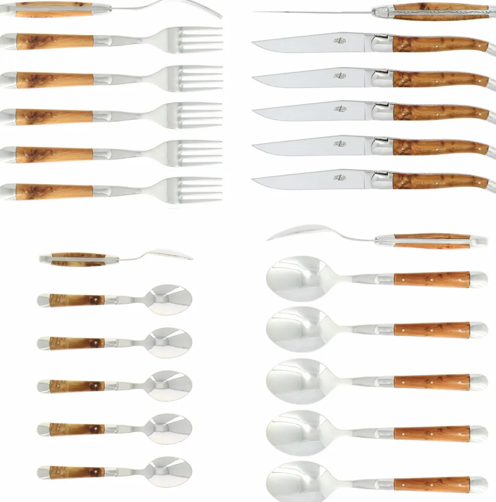 Bestickset 03, Handtag av En, blank, Tradition - Forge de Laguiole