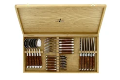 Bestickset 03, Handtag av Tuja, blank, Tradition - Forge de Laguiole