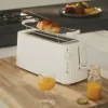 Brödrost, Lång modell, Plissé - Alessi - Vit