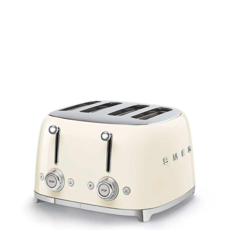 Brödrost, 4 skivor, Creme - Smeg