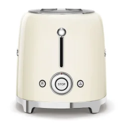 Brödrost, 4 skivor, Långa fack, Creme - Smeg