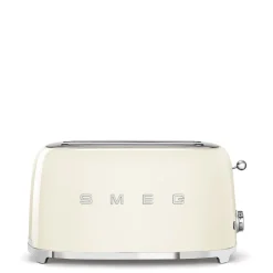 Brödrost, 4 skivor, Långa fack, Creme - Smeg