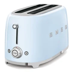 Brödrost, 4 skivor, Långa fack, Pastellblå - Smeg
