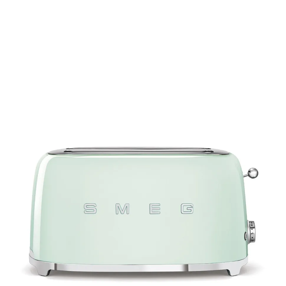 Brödrost, 4 skivor, Långa fack, Pastellgrön - Smeg