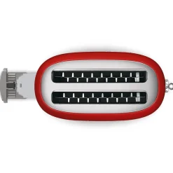 Brödrost, 4 skivor, Långa fack, Röd - Smeg